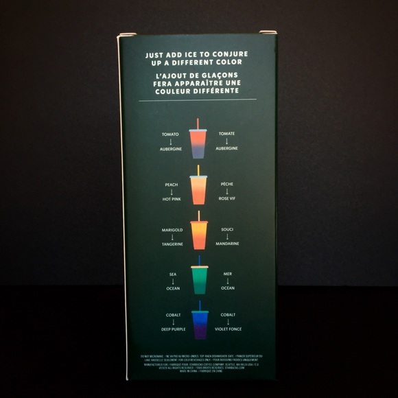 Starbucks Colour Changing Cold Cups & Straws NEW - Picture 2 of 2